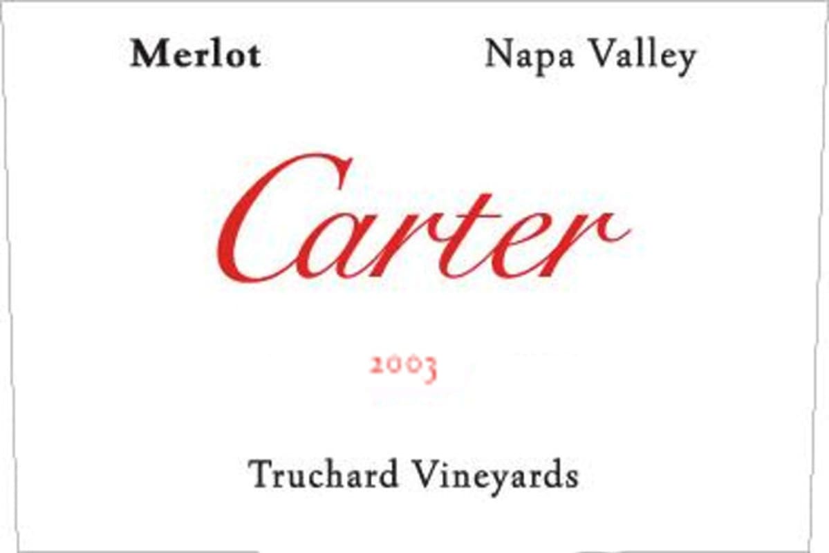 Carter Cellars Truchard Vineyards Merlot 2003 Front Label