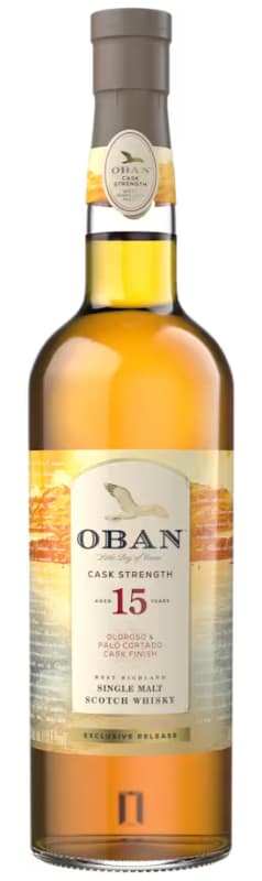 Oban 15 Year Cask Strength Oloroso & Palo Cortado Cask Finish Front Bottle Shot