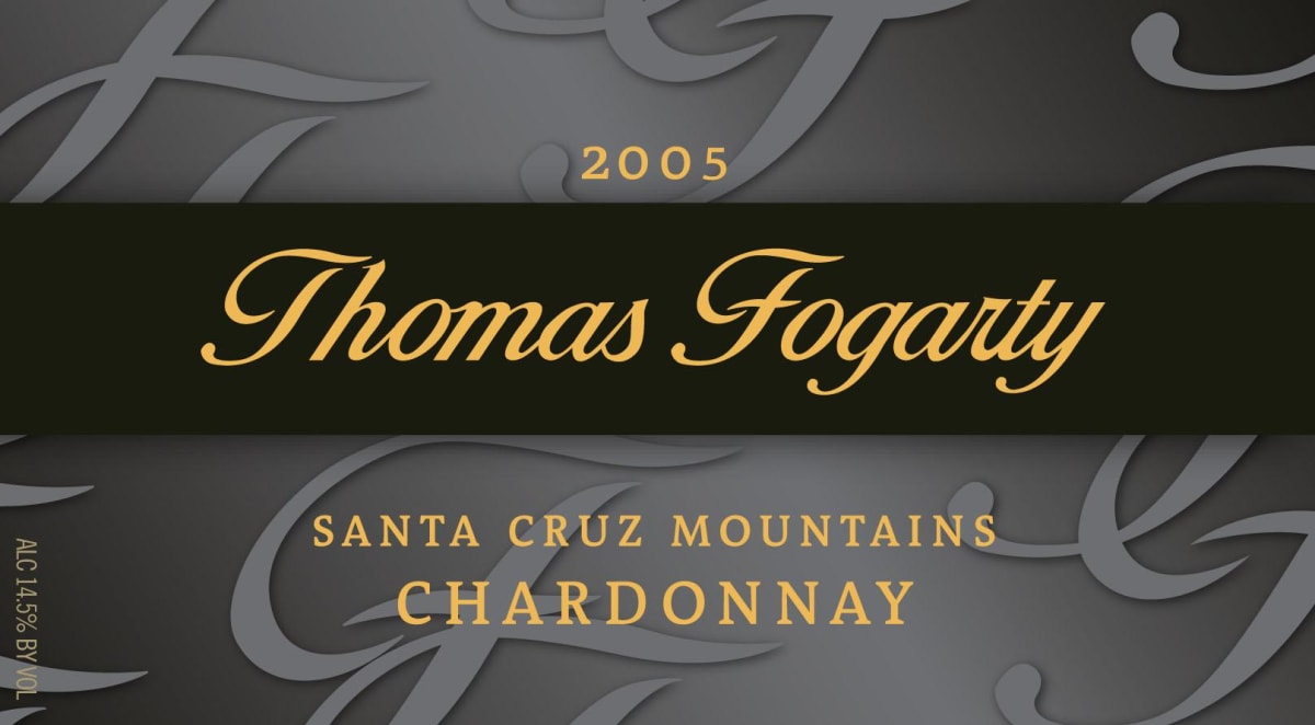 Fogarty Santa Cruz Mountains Chardonnay 2005 Front Label