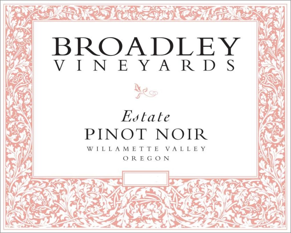 Broadley Estate Pinot Noir 2017 Front Label
