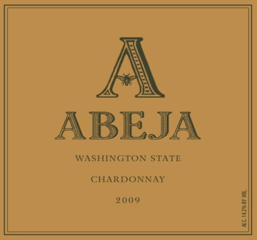Abeja Washington State Chardonnay 2009 Front Label