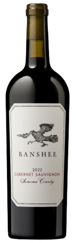 Banshee Sonoma Cabernet Sauvignon 2022 Front Bottle Shot