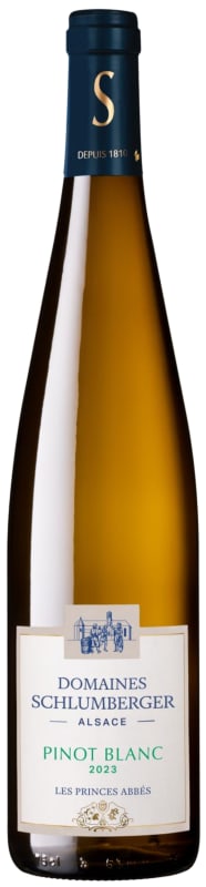 Domaines Schlumberger Les Princes Abbes Pinot Blanc 2023 Front Bottle Shot