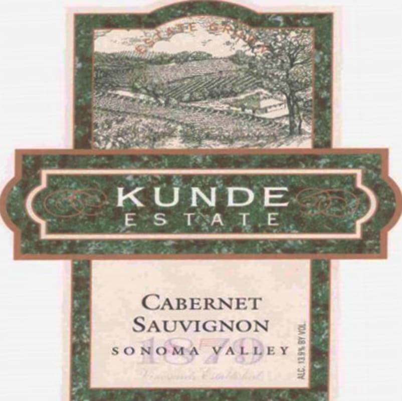 Kunde Cabernet Sauvignon 2003 Front Label