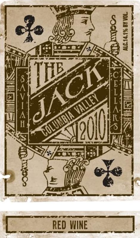 Saviah The Jack Red 2010 Front Label