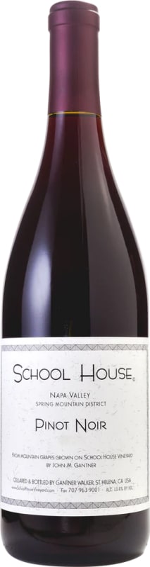 School House Pinot Noir 2018 Front Bottle Shot