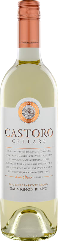 Castoro Cellars Sauvignon Blanc 2016 Front Bottle Shot