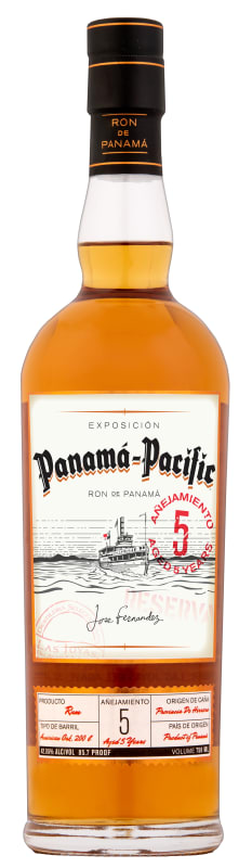 Panama-Pacific 5 Year Aged Rum Front Bottle Shot