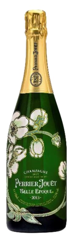 Perrier-Jouet Belle Epoque With Glassware Set 2013 Front Bottle Shot