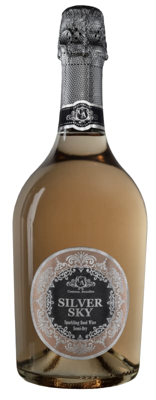 Contessa Annalisa Collection Silver Sky Semi-Dry Sparkling Rose Front Bottle Shot