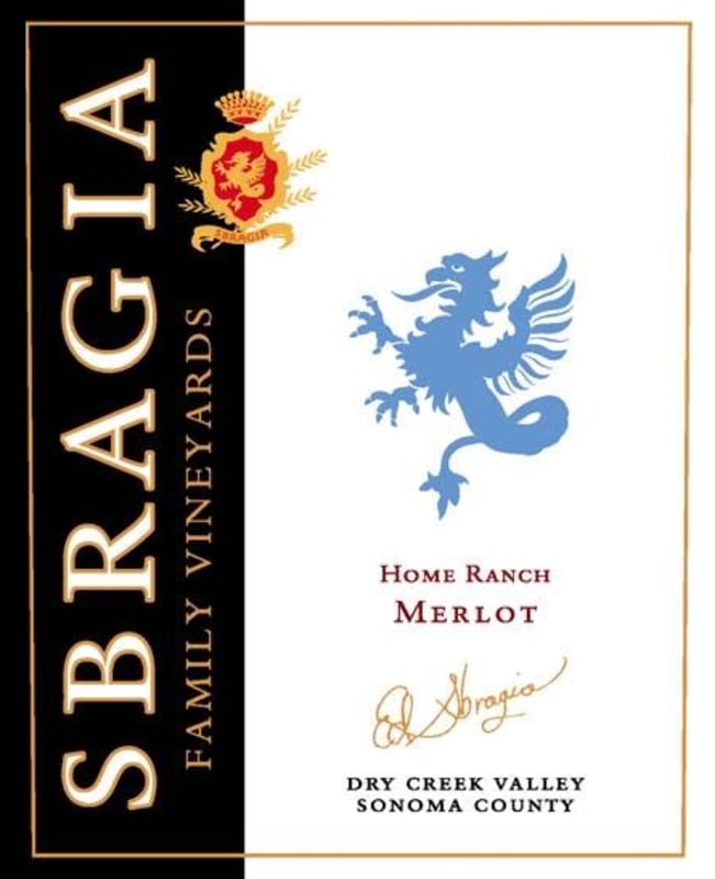 Sbragia Home Ranch Merlot 2014 Front Label