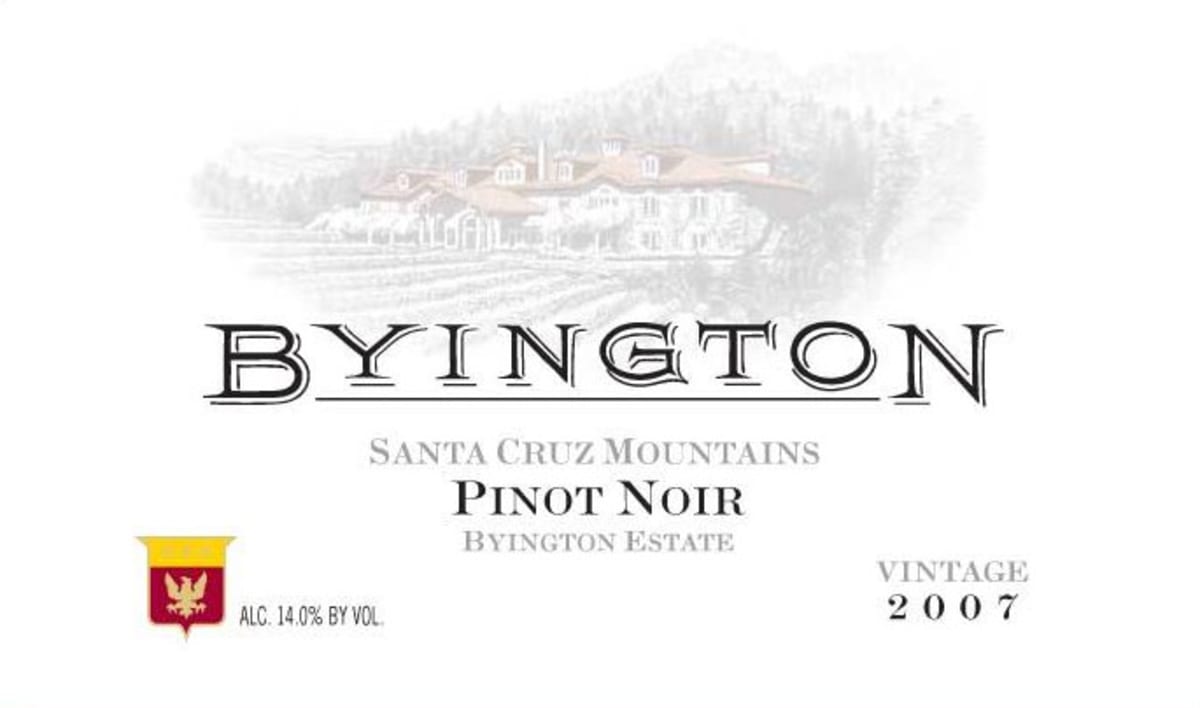Byington Santa Cruz Pinot Noir 2007 Front Label