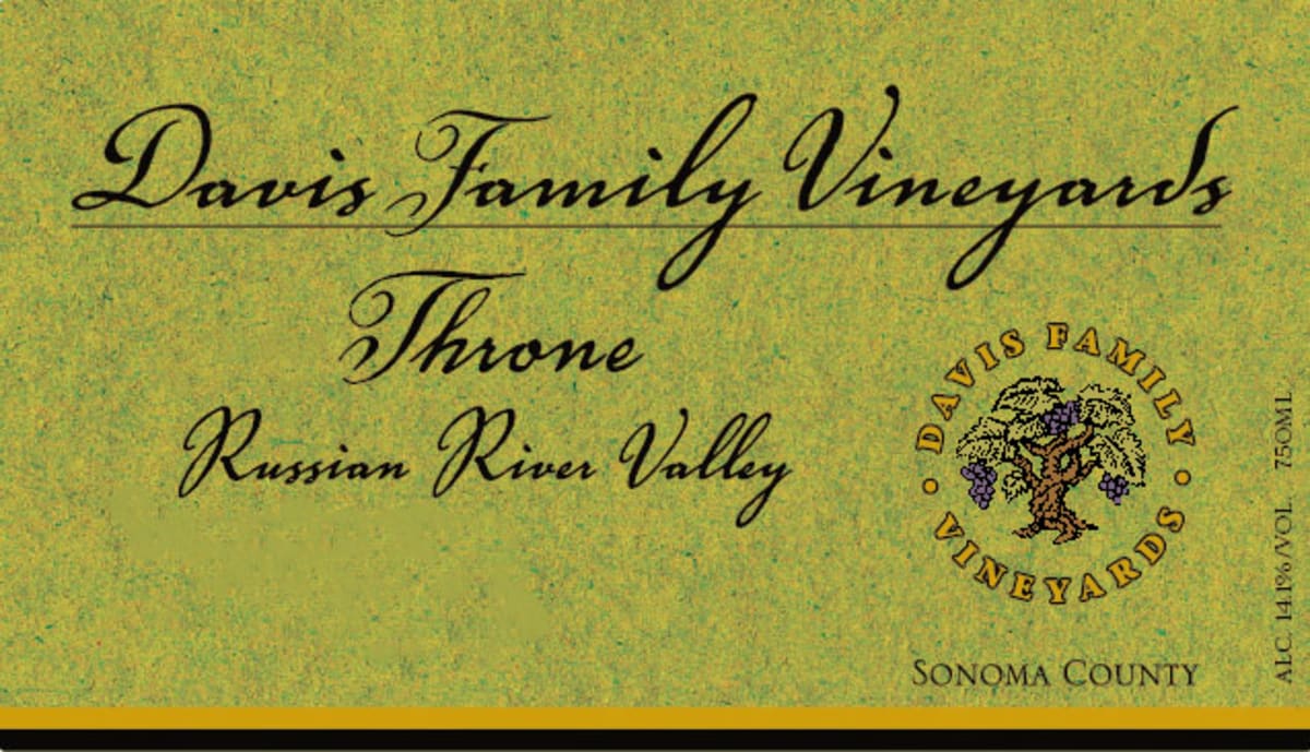 Davis Family Vineyards Throne GSM 2015 Front Label