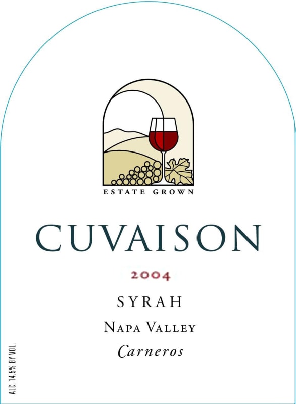 Cuvaison Syrah 2004 Front Label