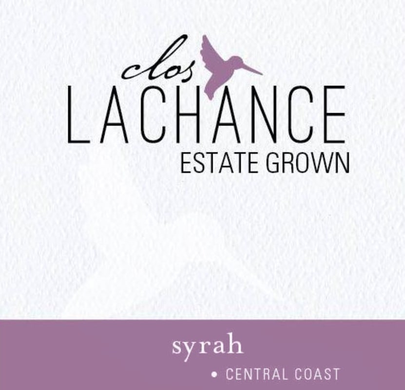 Clos LaChance Syrah 2013 Front Label