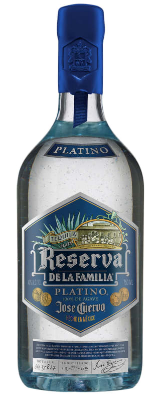 Jose Cuervo Reserva De La Familia Platino Tequila Front Bottle Shot