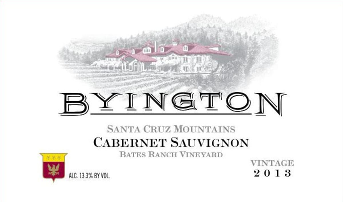 Byington Bates Ranch Cabernet Sauvignon 2013 Front Label
