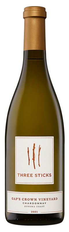 Three Sticks Gap's Crown Vineyard Chardonnay 2021 Front Bottle Shot