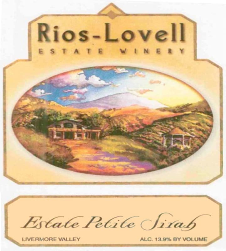 Rios-Lovell Estate Winery Estate Petite Sirah 2011 Front Label