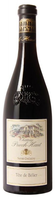 Chateau Puech-Haut Tete de Belier Rouge 2022 Front Bottle Shot