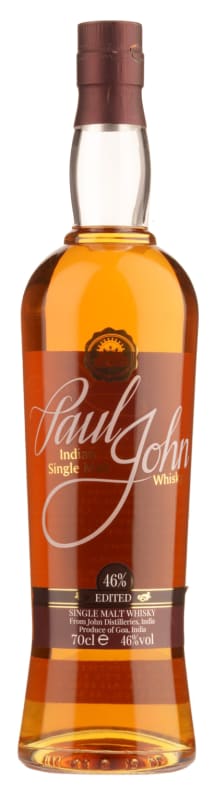 Paul John Edited Indian Single Malt Whisky Front Bottle Shot