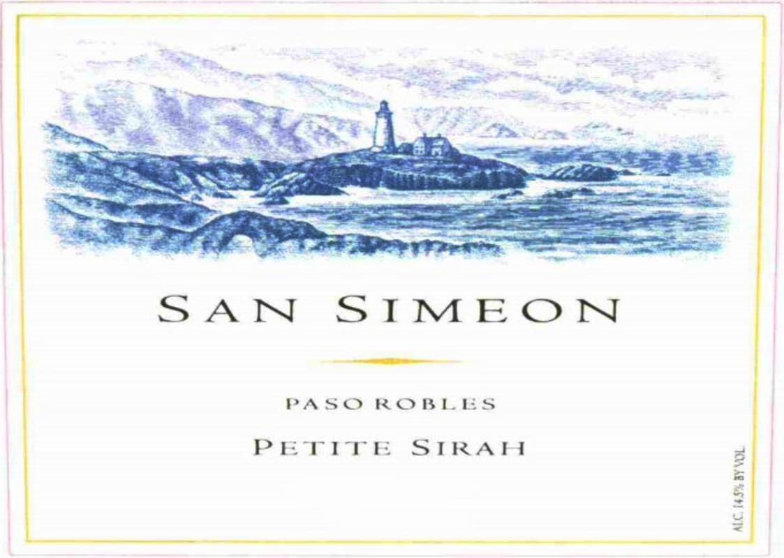 San Simeon Paso Robles Petite Sirah 2007 Front Label