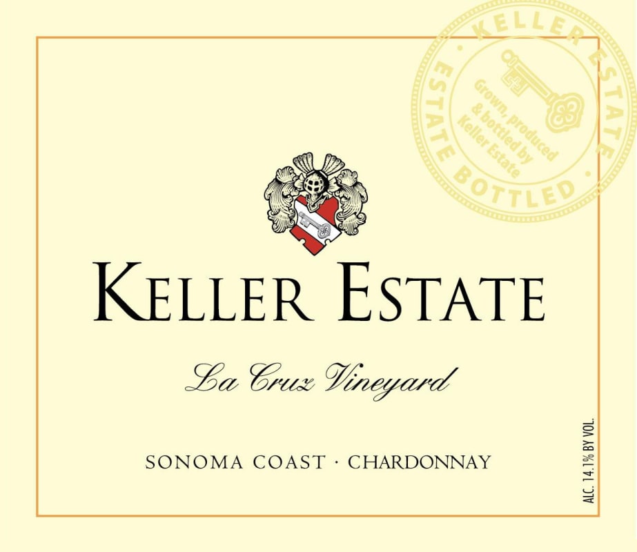 Keller Estate La Cruz Vineyard Chardonnay 2014 Front Label