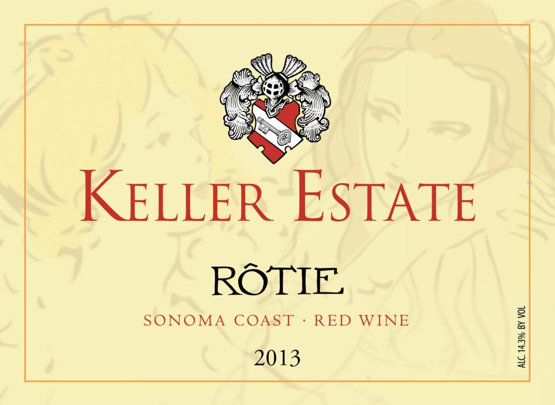 Keller Estate Rotie 2013 Front Label