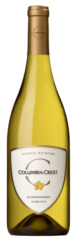 Columbia Crest Grand Estates Chardonnay 2020 Front Bottle Shot