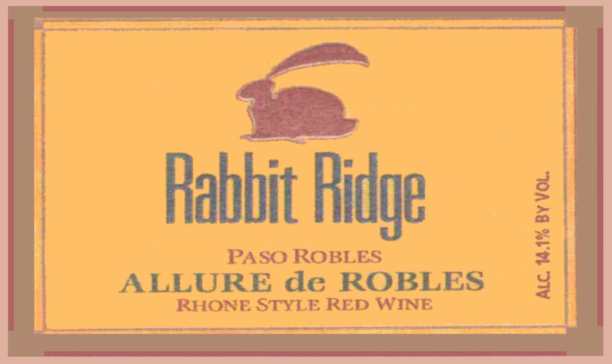 Rabbit Ridge Allure Red Wine 2007 Front Label