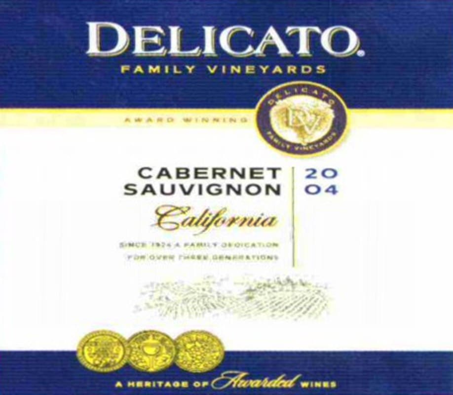 DFV Wines Cabernet Sauvignon 2004 Front Label