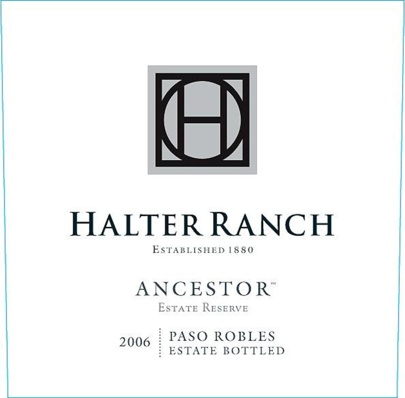 Halter Ranch Ancestor Estate Reserve 2006 Front Label