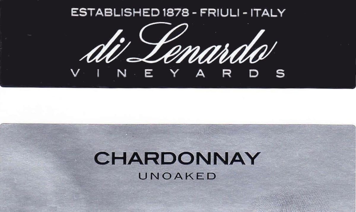 Di Lenardo Unoaked Chardonnay 2021 Front Label