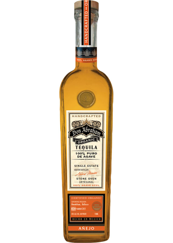 Don Abraham Organic Anejo Tequila Front Bottle Shot