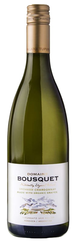 Domaine Bousquet Organic Chardonnay 2023 Front Bottle Shot