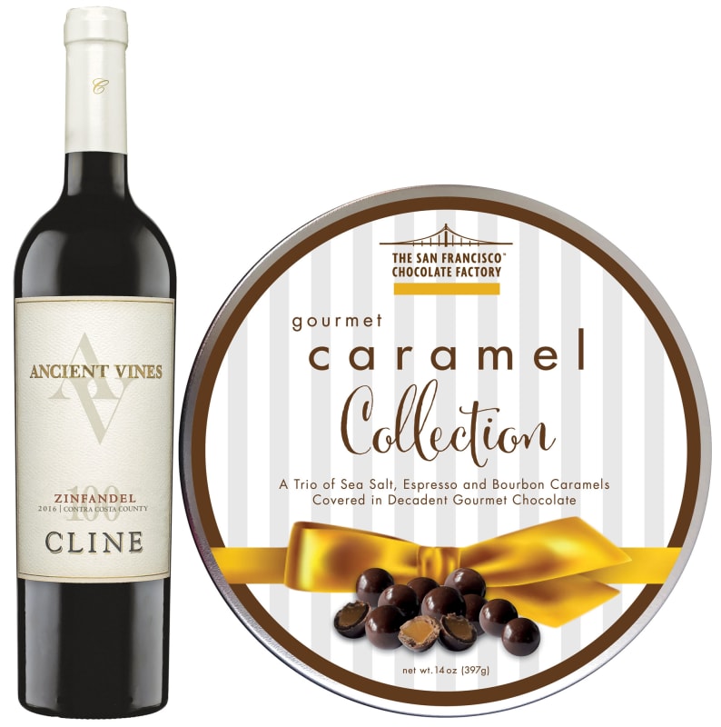 Zinfandel & Dark Chocolate Caramels Gift Set | Wine.com