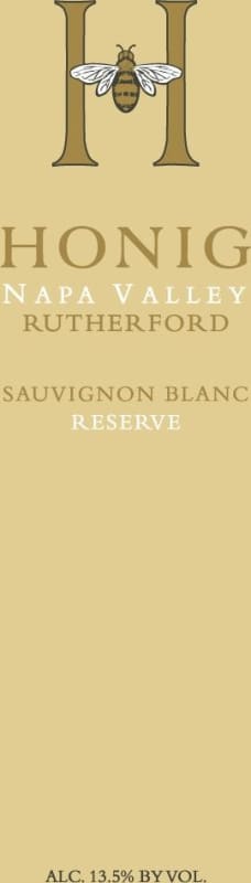 Honig Reserve Sauvignon Blanc 2010 Front Label