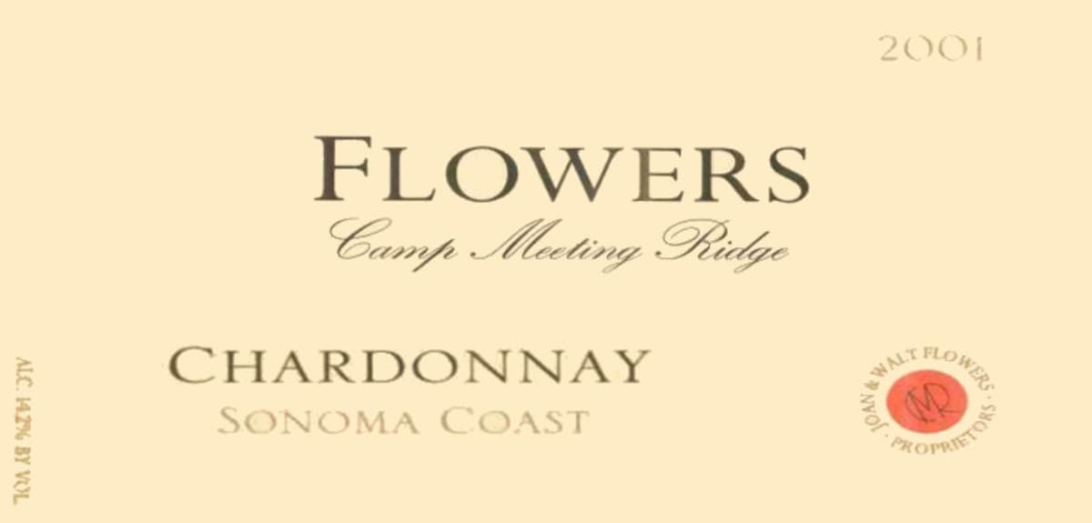 Flowers Camp Meeting Ridge Chardonnay 2001 Front Label
