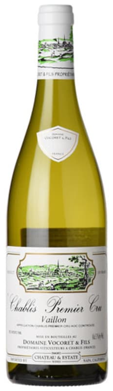 Vocoret Chablis Vaillon Premier Cru 2017 Front Bottle Shot