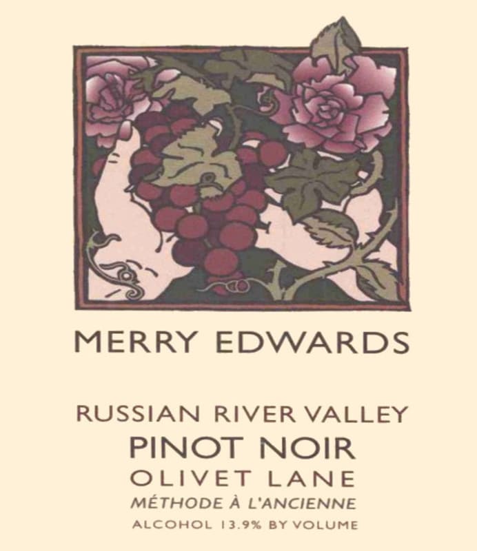 Merry Edwards Olivet Lane Pinot Noir 2002 Front Label