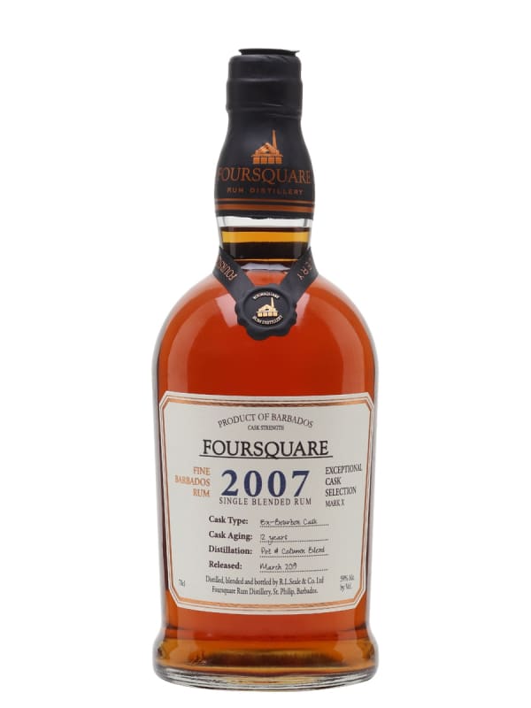 Foursquare 12 Year Mark X Single Blended Rum 2007 Front Bottle Shot