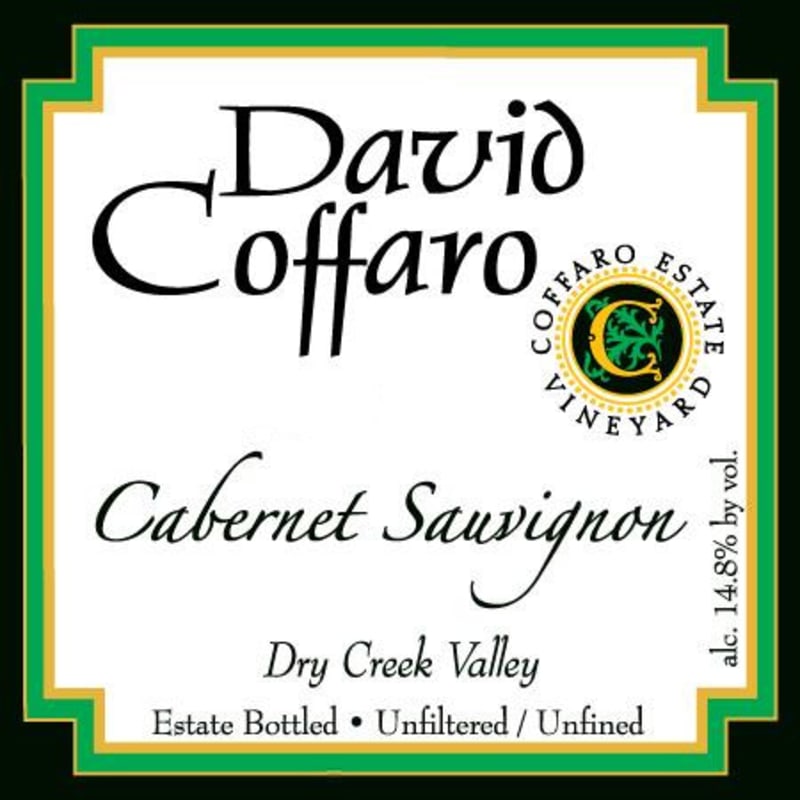 David Coffaro Estate Vineyard Cabernet Sauvignon 2017 Front Label