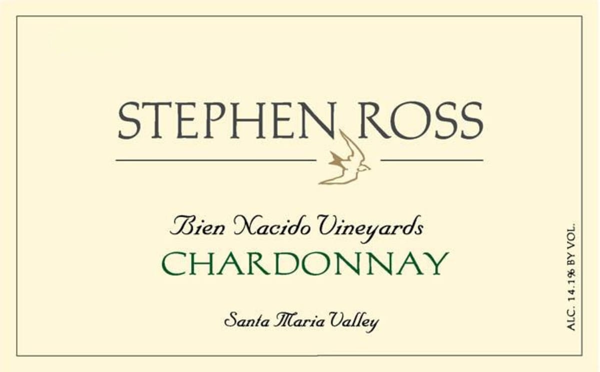 Stephen Ross Bien Nacido Chardonnay 2010 Front Label