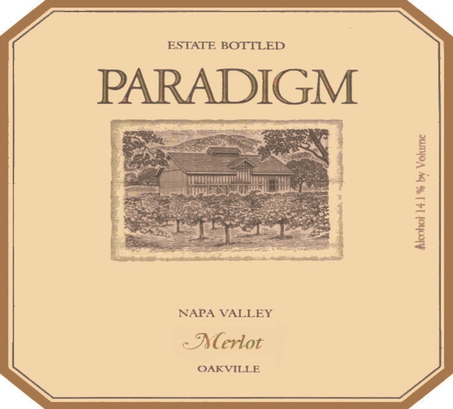 Paradigm Napa Valley Merlot 2003 Front Label