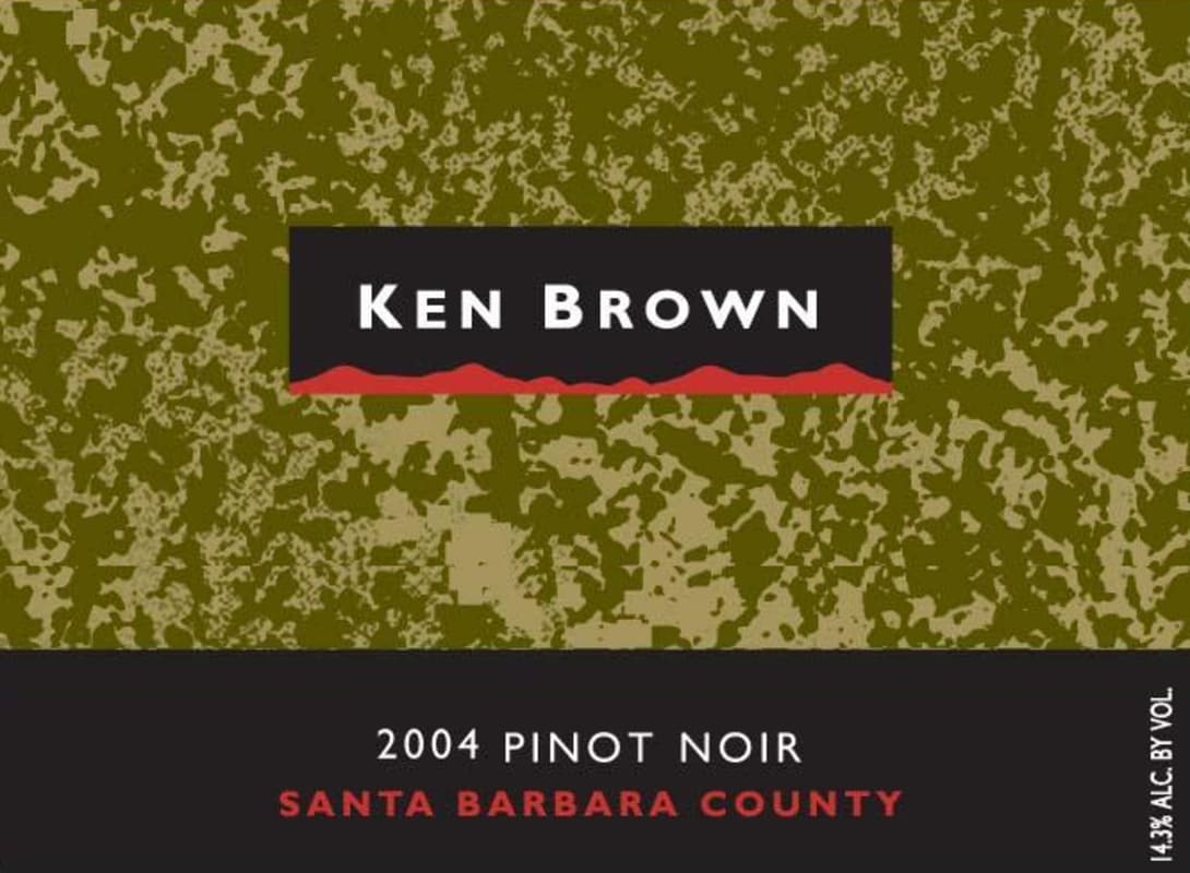 Ken Brown Santa Barbara Pinot Noir 2004 Front Label