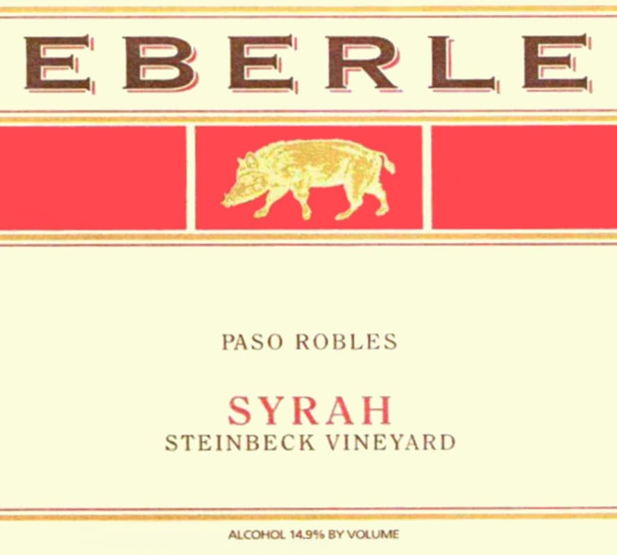 Eberle Steinbeck Vineyard Syrah 2007 Front Label