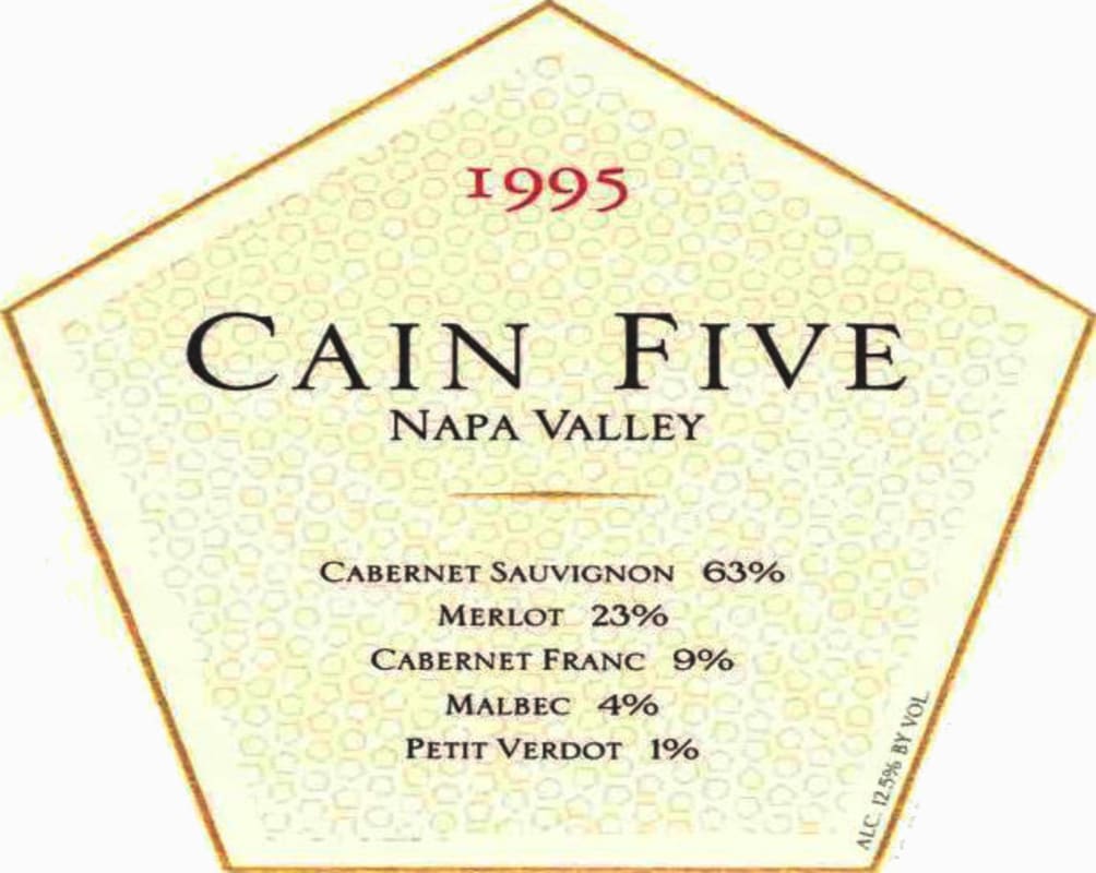 Cain Five 1995 Front Label