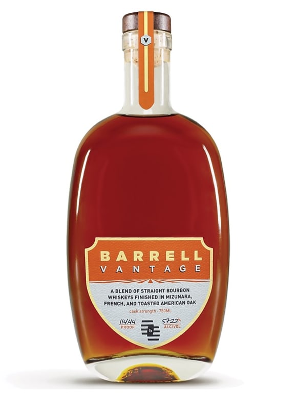 Barrell Vantage Bourbon Whiskey Front Bottle Shot