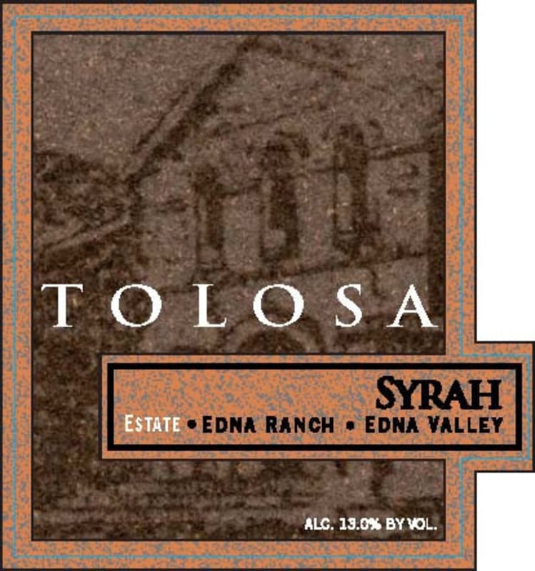 Tolosa Winery Estate Syrah 2006 Front Label