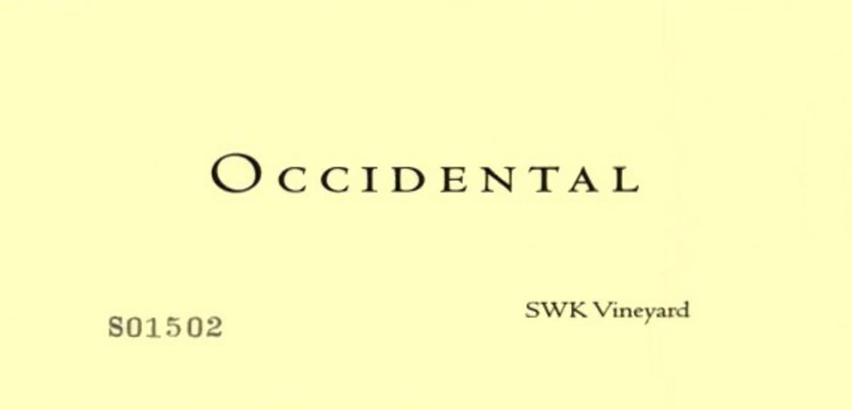 Kistler Vineyards Occidental SWK Vineyard Pinot Noir 2014 Front Label
